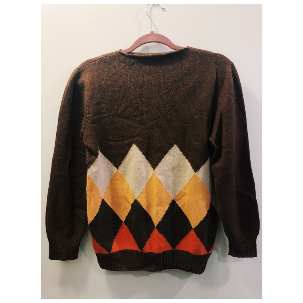 Vintage Cashmere Argyle Sweater